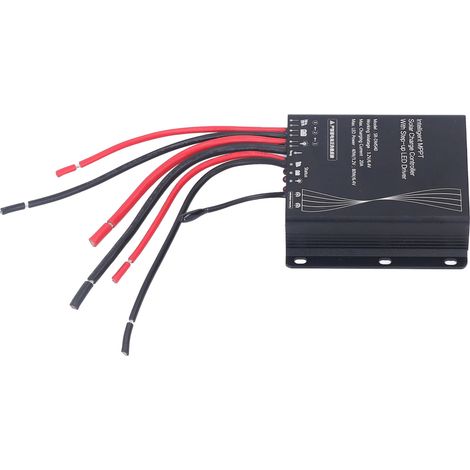 20A MPPT-Solarladeregler, IP67 wasserdichter Batterieregler, 40W-80W Panel, 3,2V 6,4V LED-Treiber, robustes Gehäuse. (1/5)