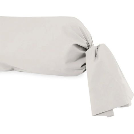 Taie de traversin en Polycoton 45x185 cm Percale Lin, Idéale Location saisonnière et (1/5)
