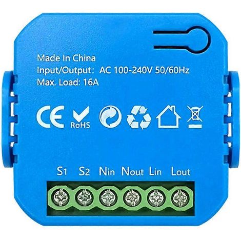 Module de commande intelligent Tuya ZigBee pour éclairage bidirectionnel, minuterie, double contrôle, 16 A, moniteur de consommation d'énergie, compatible Google Home et Alexa. (1/5)