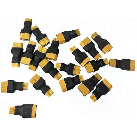 Originaler, hochwertiger Lithium-Akku-Adapter (XT30 Stecker auf XT60 Stecker & XT30 Buchse auf XT60 Buchse), erhältlich in den Varianten 1, 2 oder 5 Stück – JXLGV (1/4)