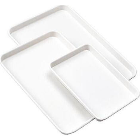 Plaque À Pâtisserie Rectangulaire - Acier Au Carbone - Revêtement Antiadhésif - Pour Gâteaux Cookies Toasts - 25,5 X 18 X 2,5 Cm - 1 Pièce (1/5)