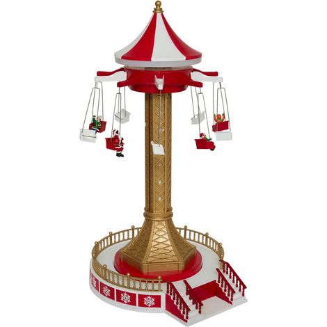 Villaggio musicale con paracadute luminoso a 43 led  - Feeric lights & christmas