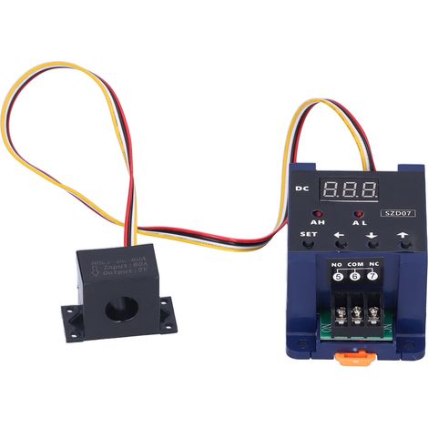 Digitalanzeige-Amperemeter-Strommessschalter mit Überlastschutz SZD07 DC8-35V (1/5)
