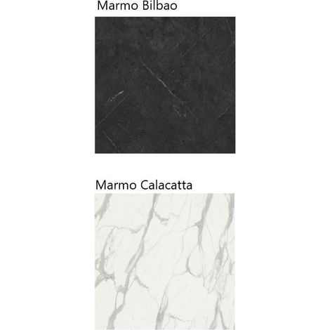 Tavolo "Potenza" allungabile in legno per sala da pranzo -Marmo Calacatta (1/5)