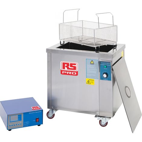 Cuve de nettoyage ultrasons RS PRO, 57L, 1080W, 3000W, avec couvercle ( Prix pour 1 ) (1/5)