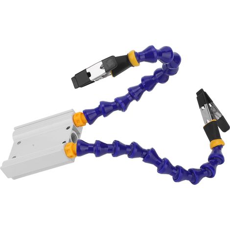Outil de soudage à main articulée en ABS avec bras flexible et base en alliage d'aluminium, doté d'un revêtement en caoutchouc amovible (lot de 2). (1/5)