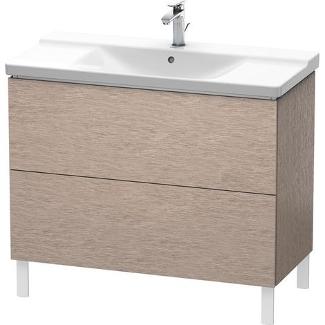 Mueble bajo lavabo L-CUBE 1020x481x709mm roble cashmere