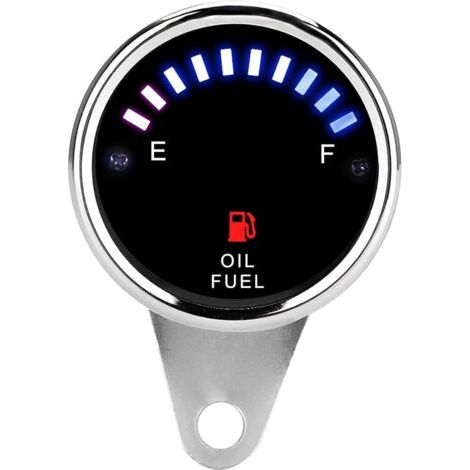 Jauge de carburant,DC 12V Jauge de Compteur d'huile Électronique, Manomètre Régulateur de Pression pour Moto / Voiture Universelle (1/5)