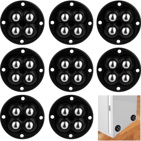 pack de 12 roulettes à billes pour meubles, mini roulettes pour appareils de cuisine, roulettes à billes pour meubles, 4 rouleaux de perles, pour diverses boîtes de rangement, petits meubles (1/5)