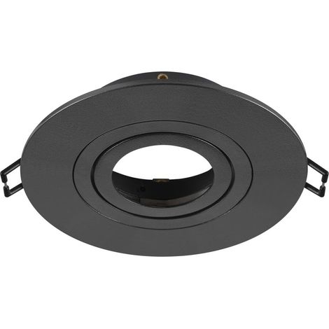 Collerette spot encastré intérieur NEW TRIA® 75 XL rond orientable noir - SLV - 1007631 (1/3)