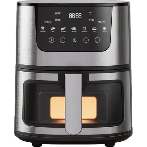 Friteuse à air, capacité de 5L, cuisson par convection, Gris Clair, UE (1/2)