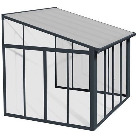 Canopia San Remo Pergola Chiusa in Alluminio 3X3 m Grigio (1/5)