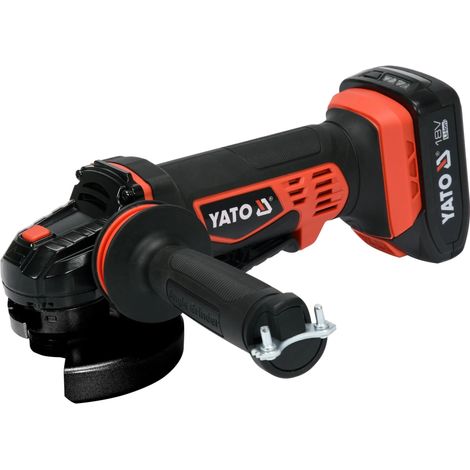 AKKU-PIEUSEUSE D'ANGLE 18V 125MM INCL. 1X2,0AH BATTERIE ET CHARGEUR (1/3)
