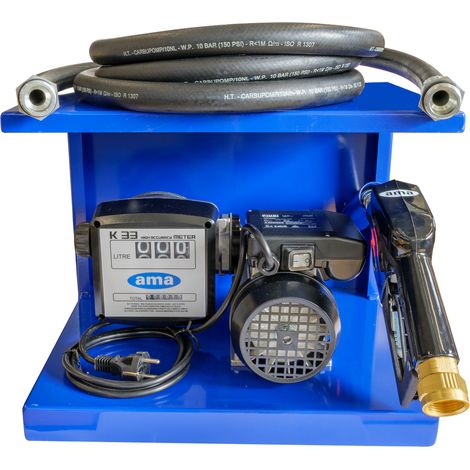 Distributore ad uso privato per gasolio "Easy Pump" completo di contalitri pompa pistola manuale e tubo (1/3)
