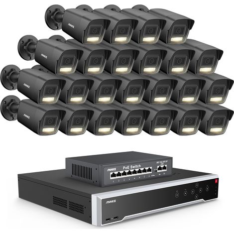 ANNKE 3K Außen Überwachungskamera,32 Kanal NVR und 24x 5MP PoE IP Kamera H.265+ Farbnachtsicht, Videoüberwachungsset (1/5)