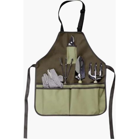 Tablier de jardinage, tablier de jardin pour femme avec poches, tablier à outils en tissu imperméable et renforcé, ceinture à outils de jardin multifonction pour femmes et hommes.