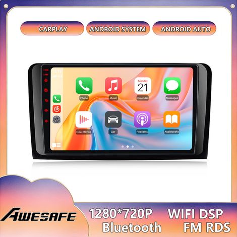 AWESAFE Autoradio Android 13 2GB+32GB per Benz W164 X164 ML GL 9'' Schermo Touch con CarPlay GPS Bluetooth Android Auto (1/5)