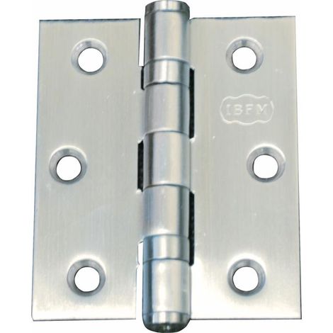 CERNIERA X PORTA A LIBRO 102X76MM 4X3 ACC.INOX SAT.C/CUSC.SFERA IBFM970