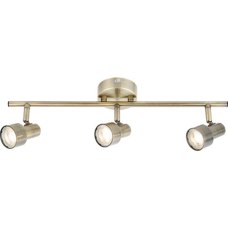 Deckenleuchte Deckenlampe LED Wohnzimmerlampe Metall Bronzefarbe Schwenkbar 48 cm