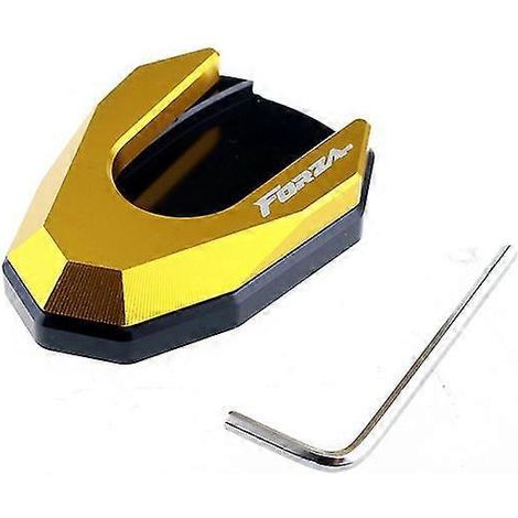 Motorrad-Fußstützenpolster-Zubehör, Seitenständerpolster-Verlängerung, Seitenstützpolster für Honda Forza NSS 350 300 – Gold (1/5)