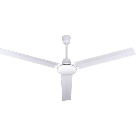 70-W-Deckenventilator – 3 Metallflügel – 142 cm Durchmesser – 5 Drehzahlstufen – Wandmontierter Wahlschalter für einfache Steuerung (1/2)