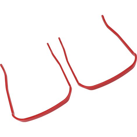 Lot de 2 bandeaux invisibles pour cheveux épais et bouclés, rehausseur de volume, style lunettes de soleil, pour hommes et femmes, carrés, rouges. (1/5)
