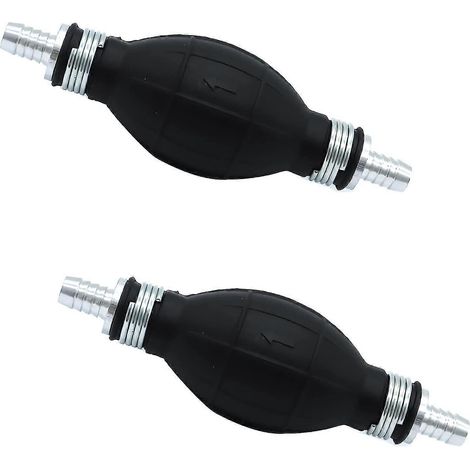 Ensemble de pompe de transfert manuelle de 8 mm (2 pièces), pompe à essence avec conduite de carburant en caoutchouc, pompe d'aspiration d'huile portable. (1/5)