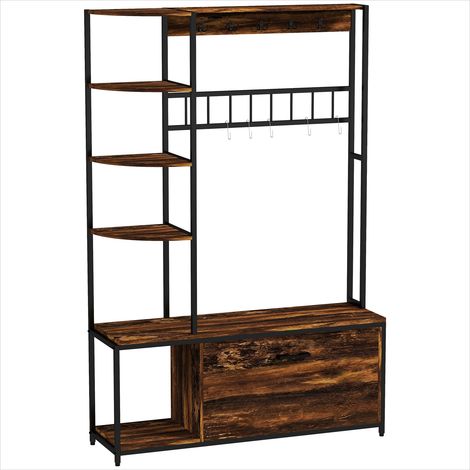 Porte-manteau Meuble d'entrée avec rangement chaussures et banc (1/5)