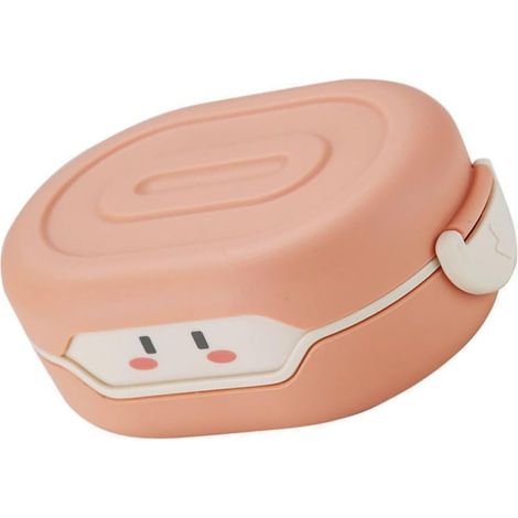 Boîte à lunch compacte rose en PP, bento portable (1/5)