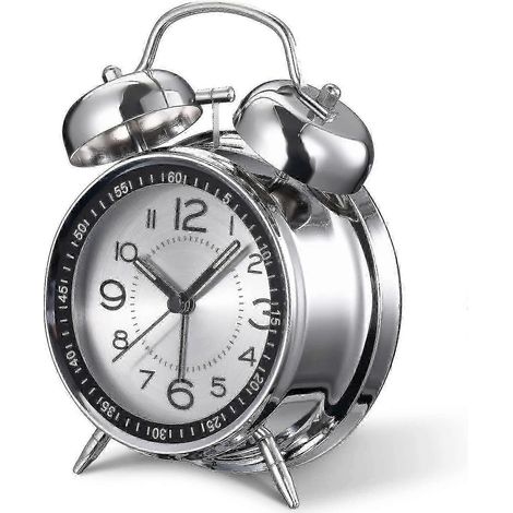 Un réveil sans tic-tac conçu spécialement pour les gros dormeurs, doté de deux sonneries. (1/5)