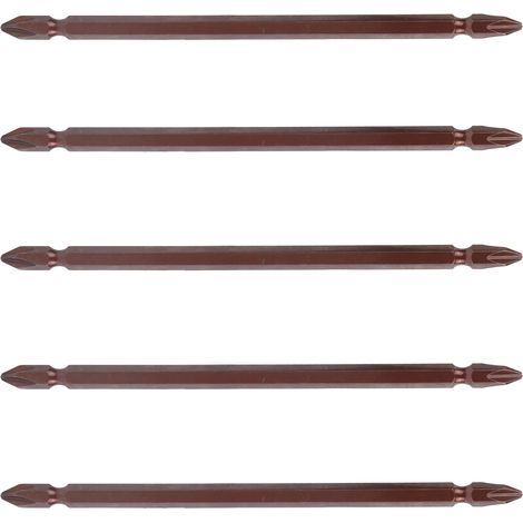 Set mit 5 Schraubendreherbits 150 mm, Doppelkopf, Präzisionsschrauber für elektrische Reparaturen, praktischer Ersatz. (1/5)