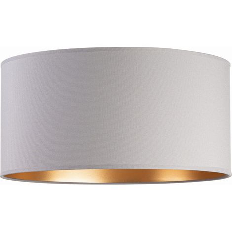Pantalla de lámpara Tornado redonda de 40 cm, gris-dorado (1/5)