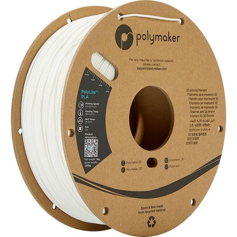 Polymaker PA02002 PolyLite Filament PLA 1.75 mm 1000 g blanc 1 pc(s) (1/5)