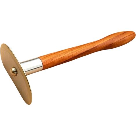 Planche de Tai Chi Guasha en laiton pour acupression et levage de la peau Poignée étendue en laiton pour une utilisation complète du corps, auto-massage, bien-être traditionnel, soins à domicile (1/5)