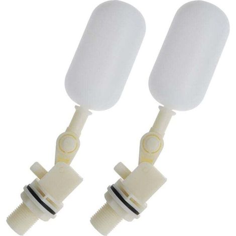 2pcs Robinet Boule de Vanne à Flotteur pour Aquarium Automatique 1/2 Pouce 20mm (1/4)