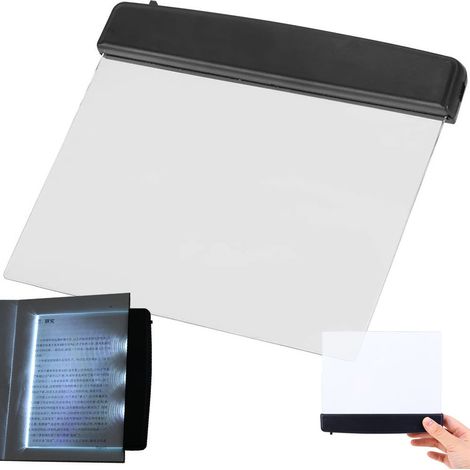 Lampe de lecture de livre de nuit rétro-éclairage panneau led page portable