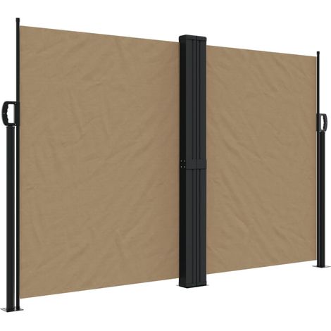 Maison Exclusive - Seitenmarkise Ausziehbar Taupe 160x1200 cm
