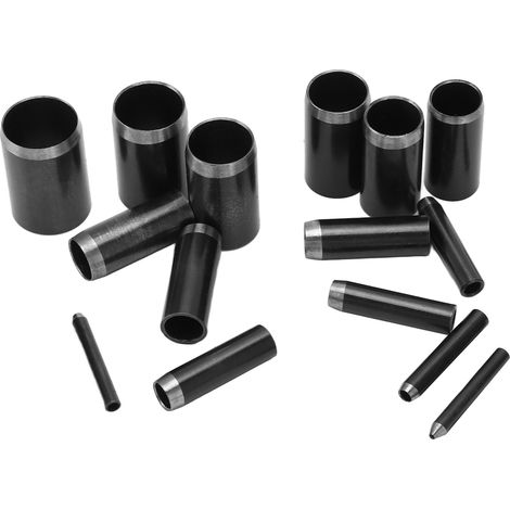 Ensemble de 15 matrices de perforation pour cuir (matrices creuses à bords tranchants et haute densité de 1 à 15 mm, adaptées au travail du cuir à faire soi-même) (1/5)