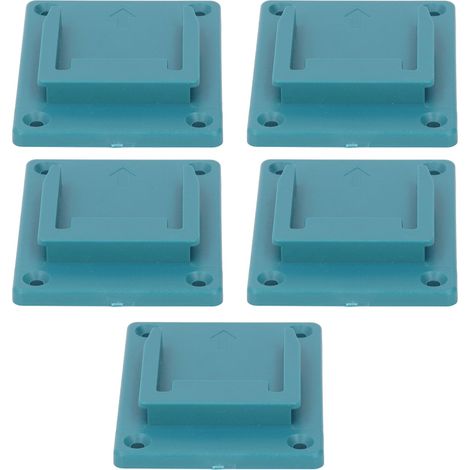 5-teiliges Werkzeugregal, robuste ABS-Wandhalterung, stabile Befestigung für 18-V-Lithium-Akku, Bosch-kompatibel, blau (1/5)