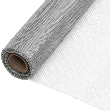 Mallas 112 x 2000 cm Mesh Acero Inoxidable 201 Plateado vidaXL