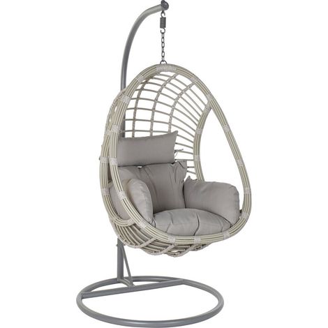 Sillon Colgante Ratan Sintetico 90X70X110 120Kg Ma