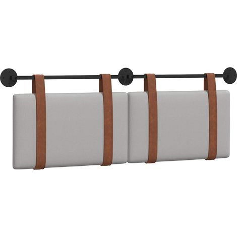 Maison Exclusive - Testata appesa Grigio Nuvola 150 x 55 x 5 cm PU Antico