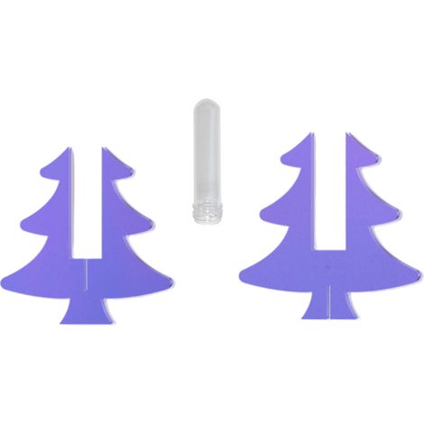 Alberi di Natale artificiali in acrilico 2D, piante artificiali - SCC015