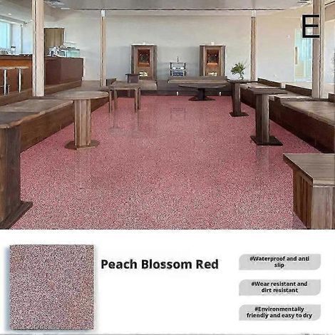 Peinture de revêtement de sol époxy à effet marbre brillant pour surfaces en béton de garage Durable Longue durée FacileRose