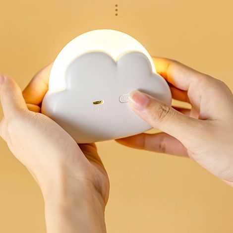 Veilleuse blanche chaude réglable, mignonne et délicate, portable, avec cordon, cadeau blanc (1/5)