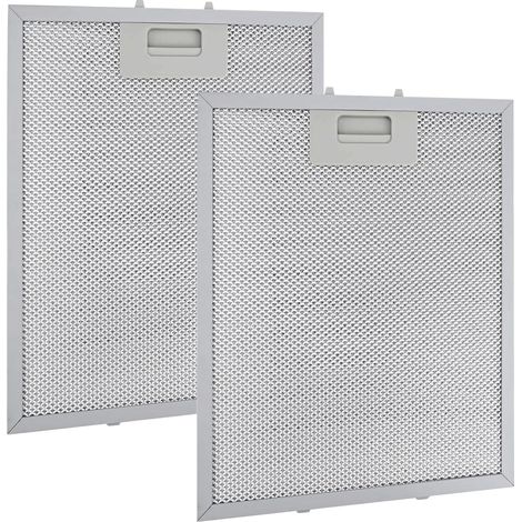 2 pièces Filtre à Graisse Métallique, Filtre Hotte 32cm x 26cm Aluminium Lavables Grille Universelle Filtre Hotte, pour Hottes Aspirantes de Nombreuses Grandes Marques (1/4)