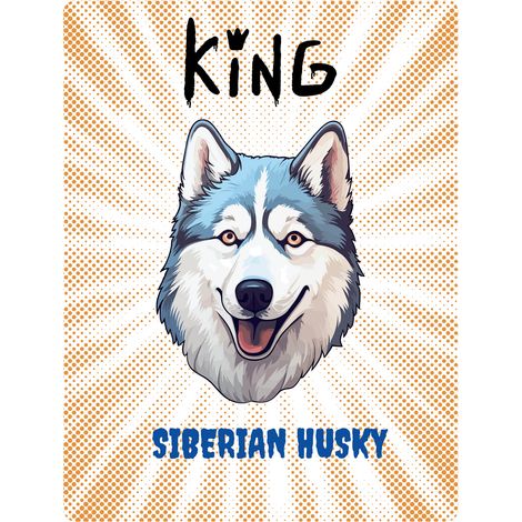 Placa King Husky - 20x28 cm