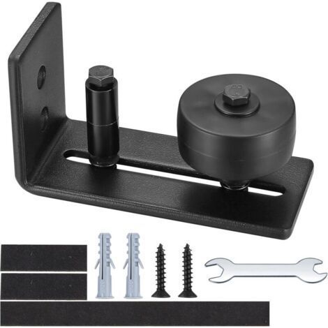Sliding Door Floor Guide, 8 in 1 Barn Door Floor Guide, Adjustable Roller Floor Guide for Sliding Doors (1/4)