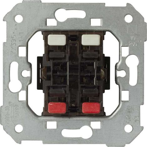 Doppio pulsante 2 ingressi + 2 uscite Simon 75396-39