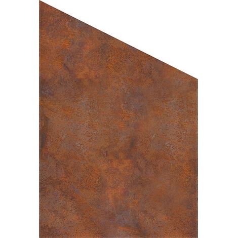 VETRO Glasscheibe CORTEN B 1200 xH 1800/1200 mm Ecke RE